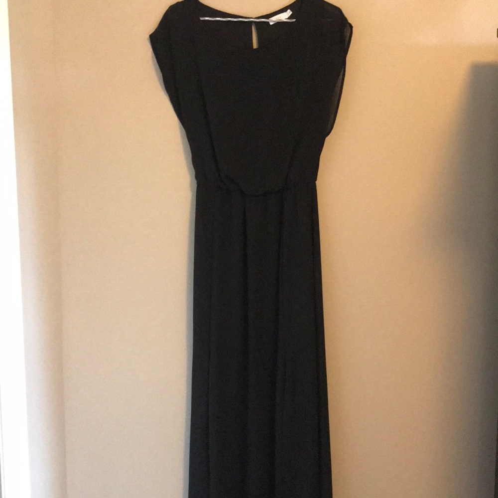 Black maxi dress